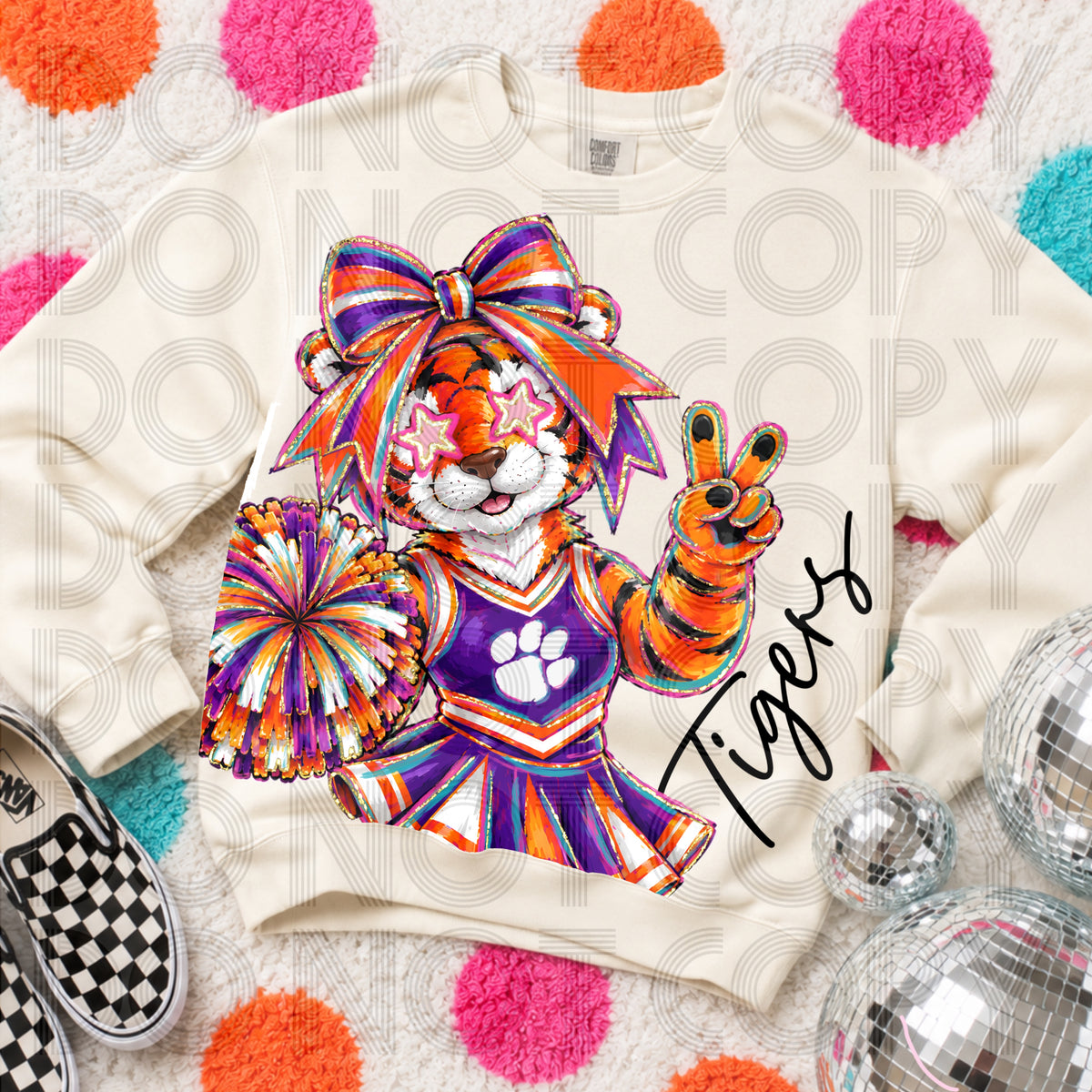 Cropped Delulu Cheerleader Clemson Tigers
