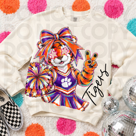 Cropped Delulu Cheerleader Clemson Tigers