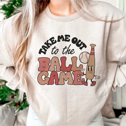 Take me out to the ballgame baseball bat