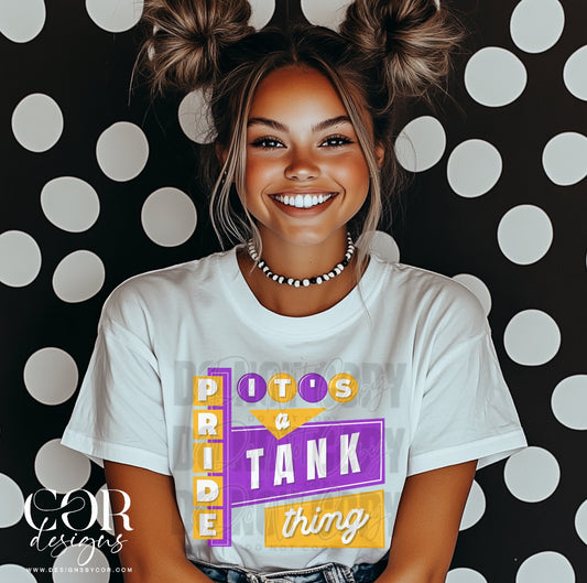 Its A Tank Pride Thing Purple and Yellow