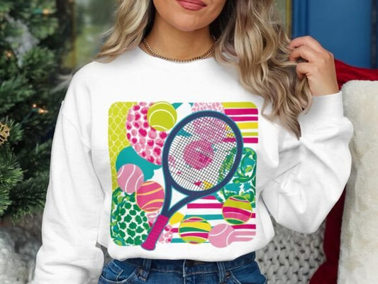 Floral Tennis Racket