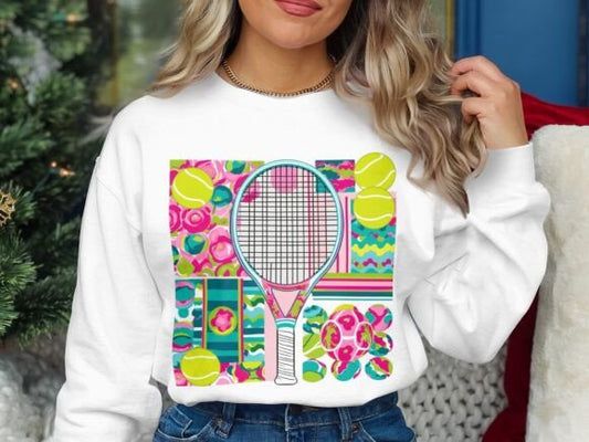 Floral Tennis Racket