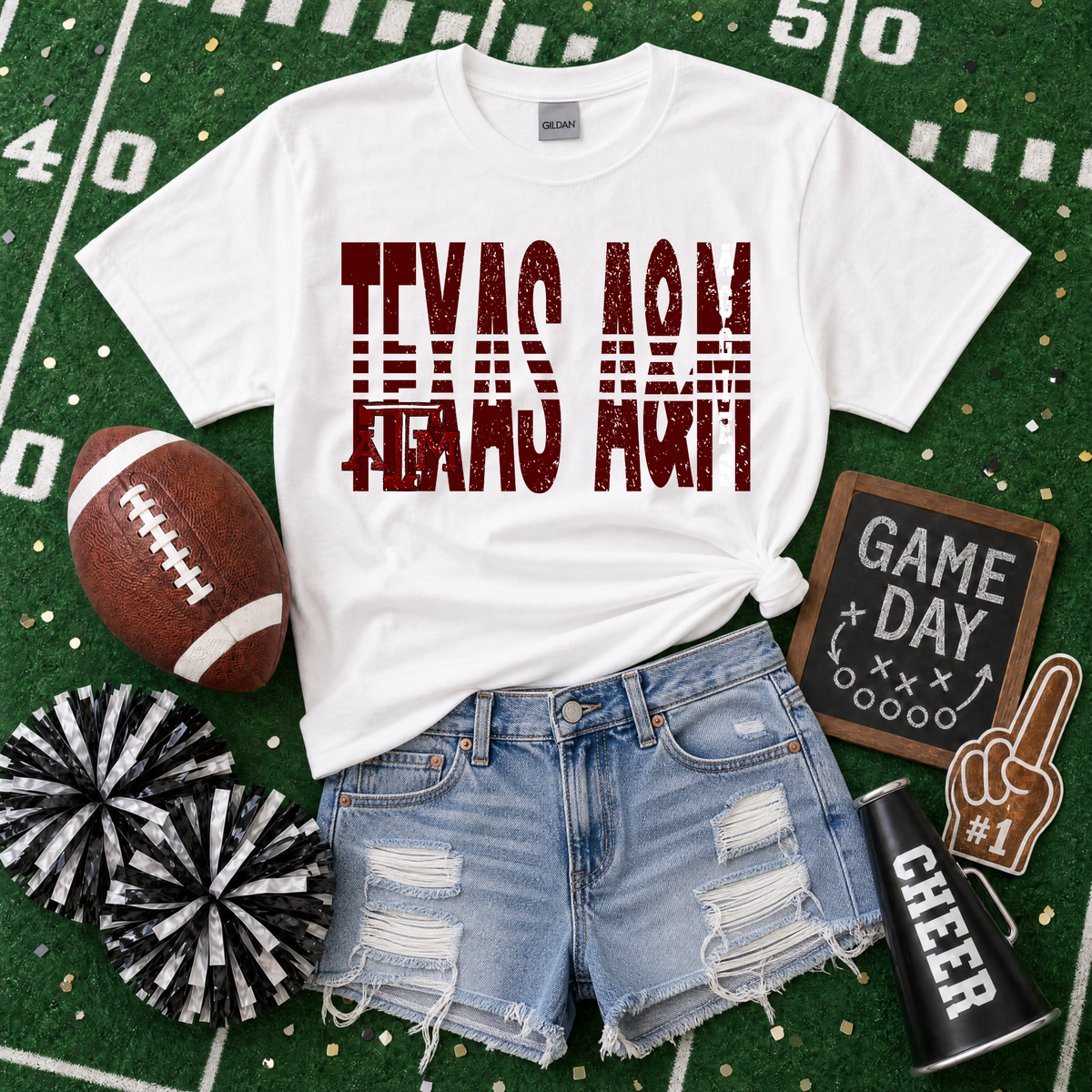 College Lined - Texas A&M Aggies