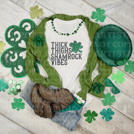 Thick Thighs Shamrock Vibes