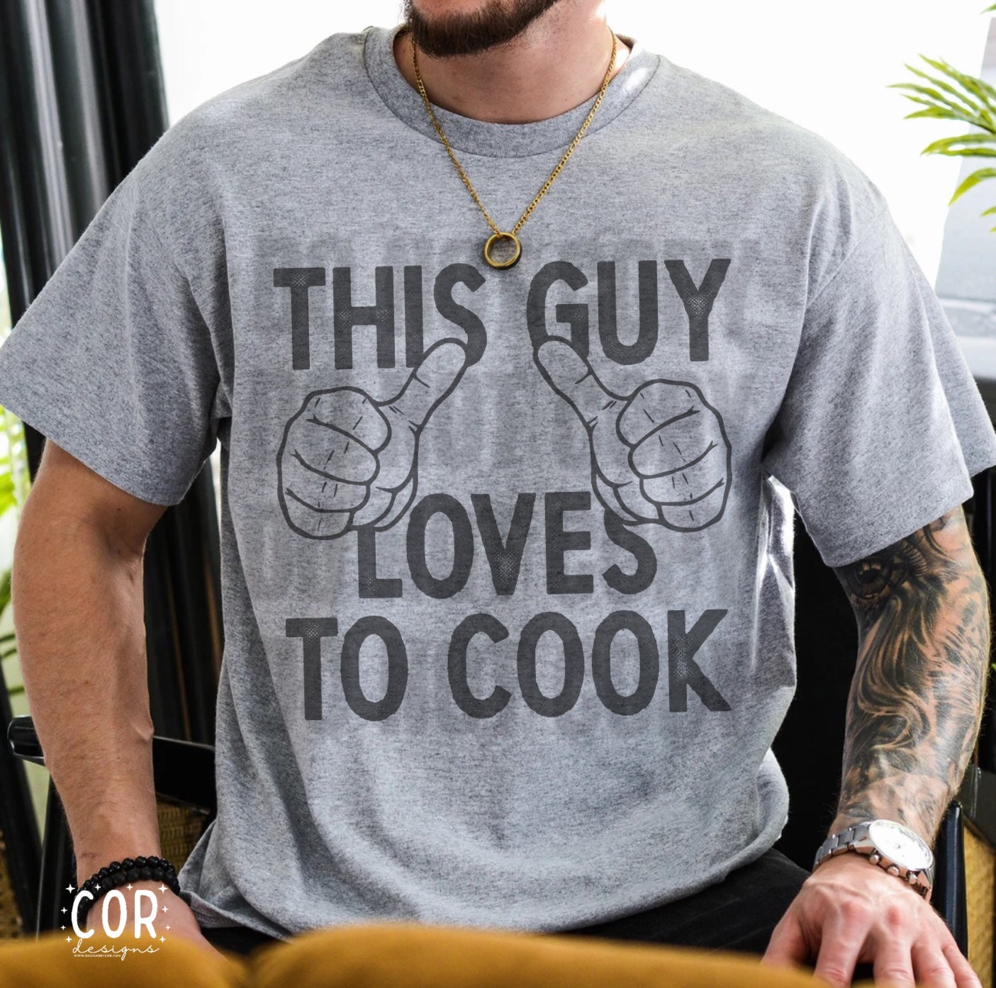 This guy loves to cook