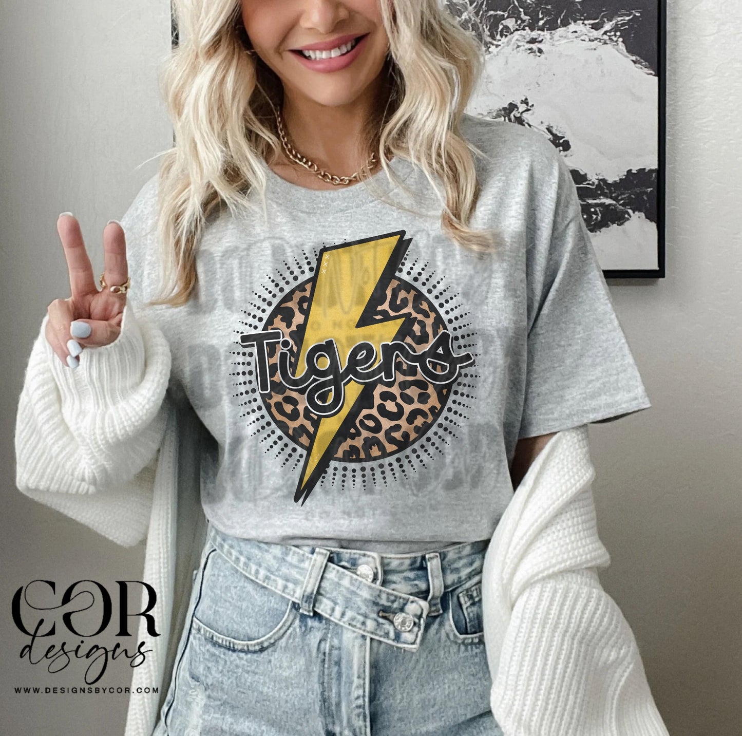 Tigers Yellow Bolt Leopard