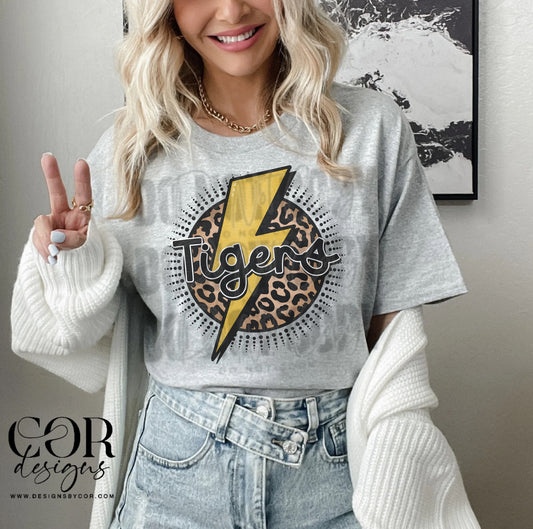 Tigers Yellow Bolt Leopard