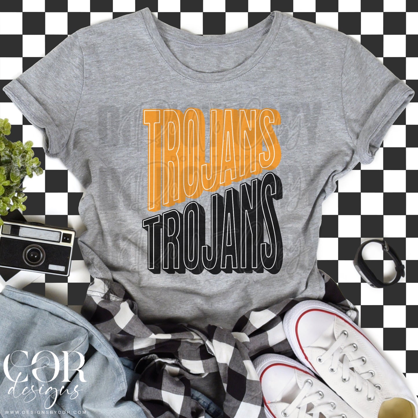 Trojans Orange And Black