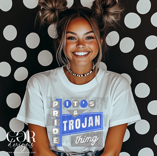It's a trojan thing (blue/grey)