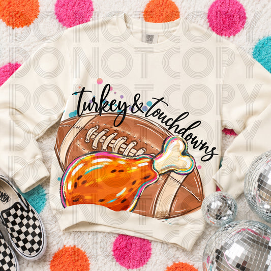 Spooky Delulu Turkey & Touchdowns