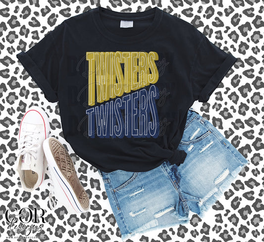 Twisters Yellow And Blue
