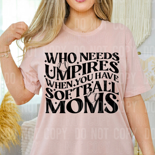 Who needs umpires when you have softball moms (black)