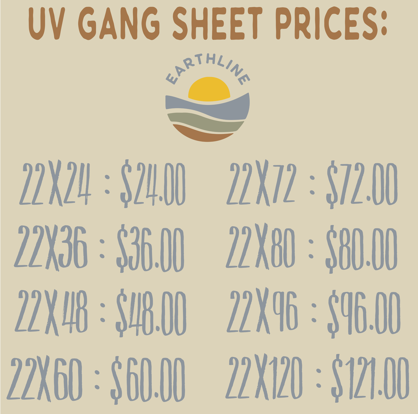Send us you UV Gang Sheet