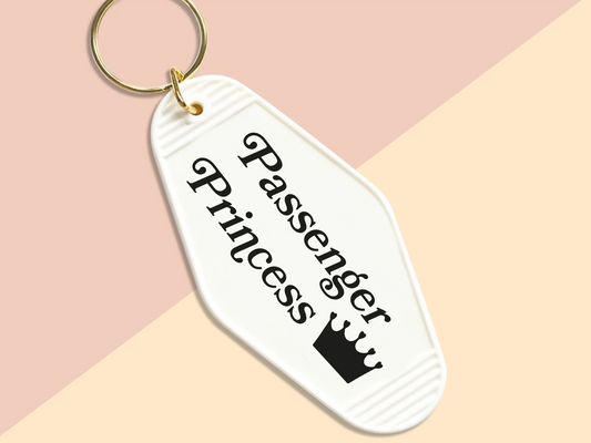 Passenger princess with crown - Motel keychain