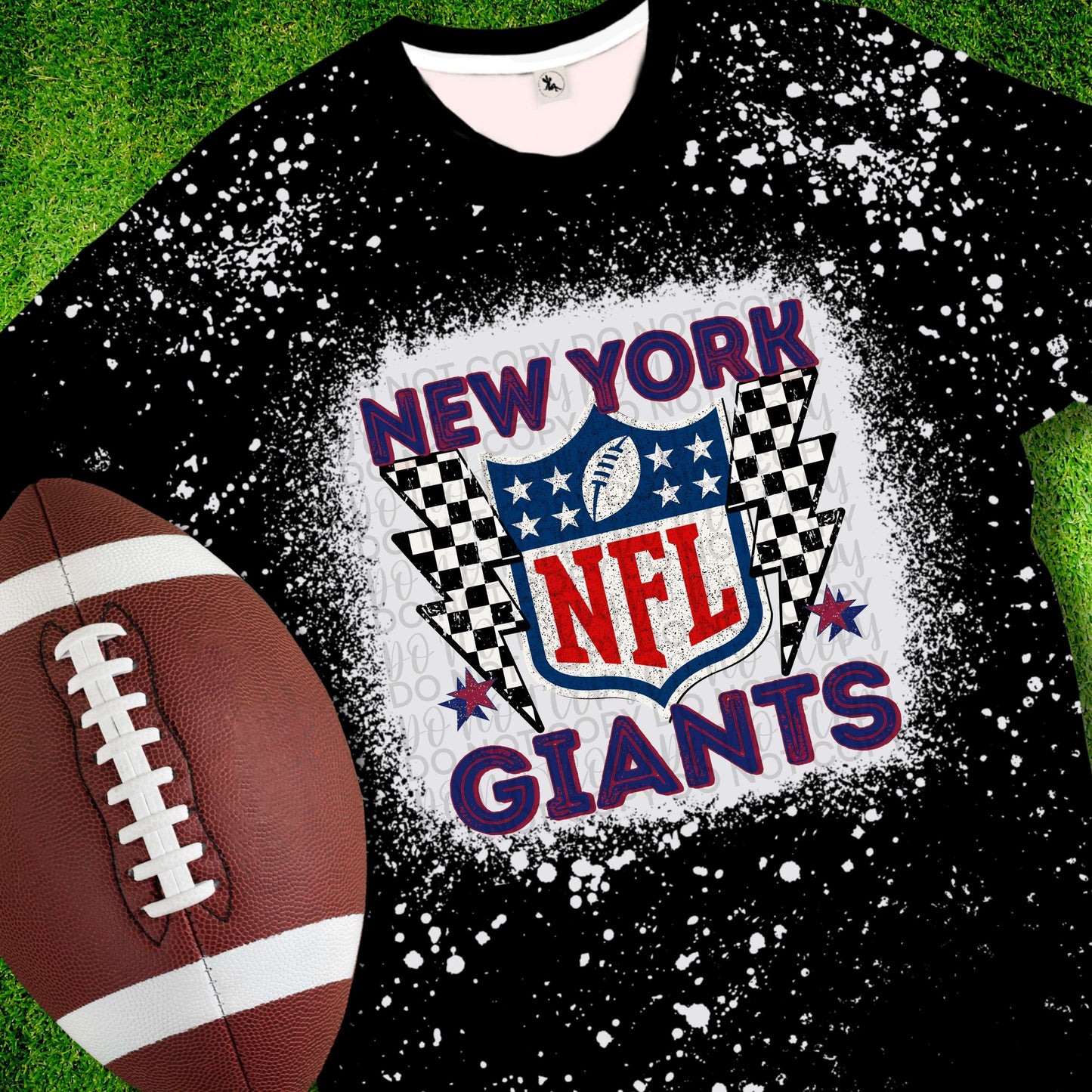 New York Giants Checker LB - DTF Transfer