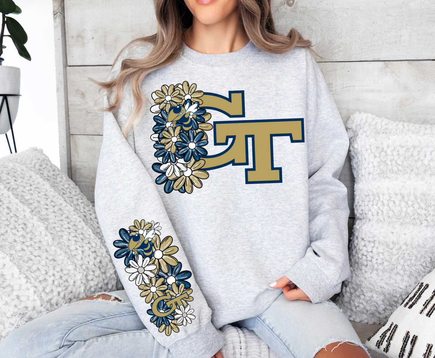 Floral Georgia Tech Yellow Jackets- ARM