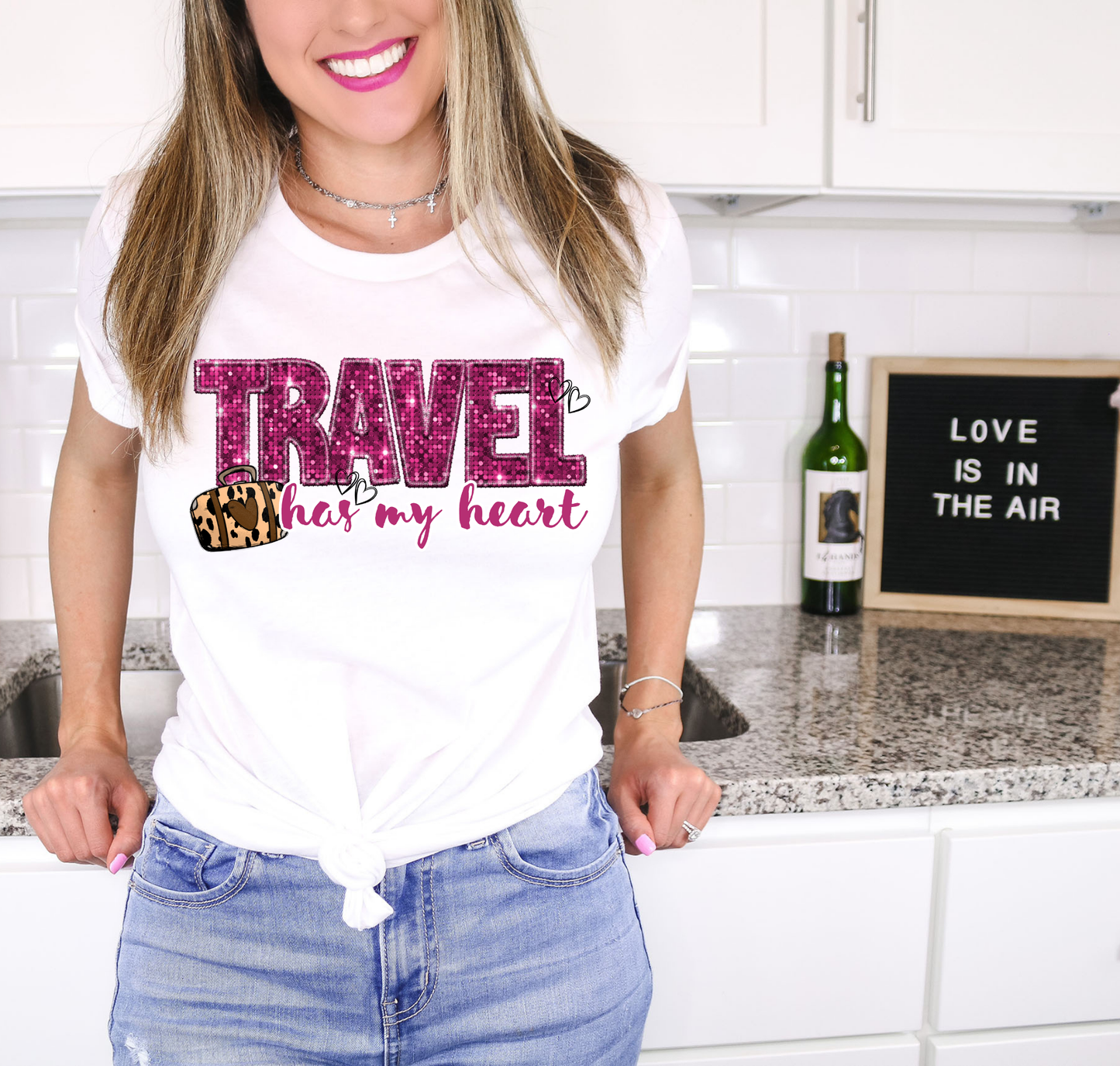 Travel Has My Heart Luggage