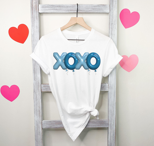 XOXO Blue Balloons