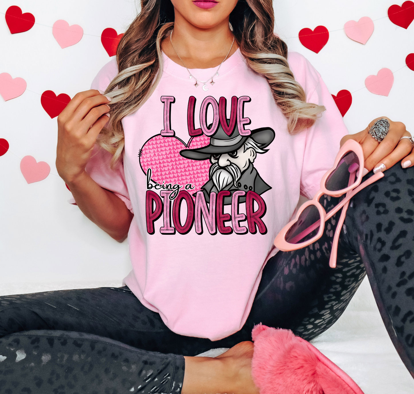 I Love Being A Pioneer Pink Heart
