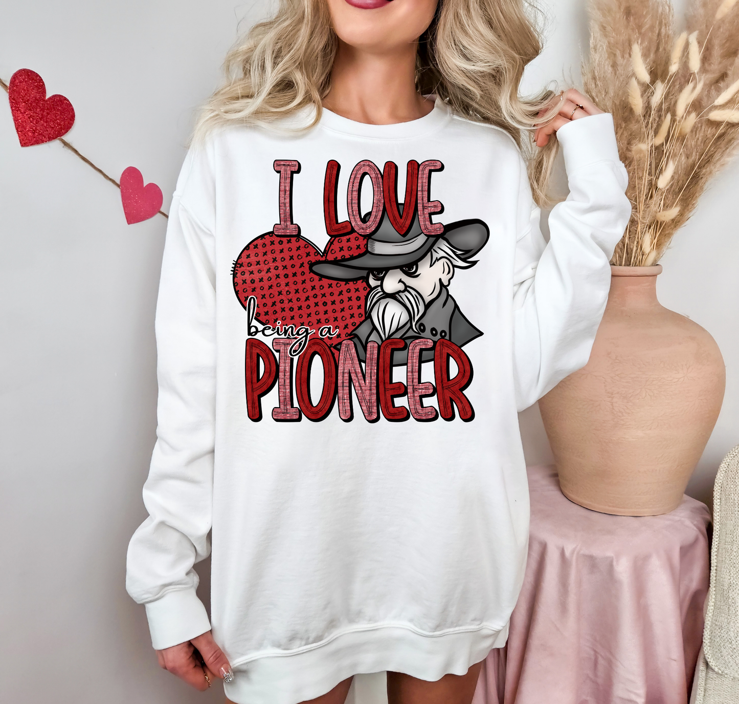 I Love Being A Pioneer Red Heart