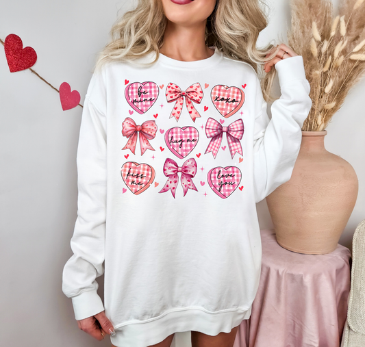 Be Mine Checkered Hearts And Bows