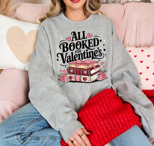 All Booked For Valentines Cursive