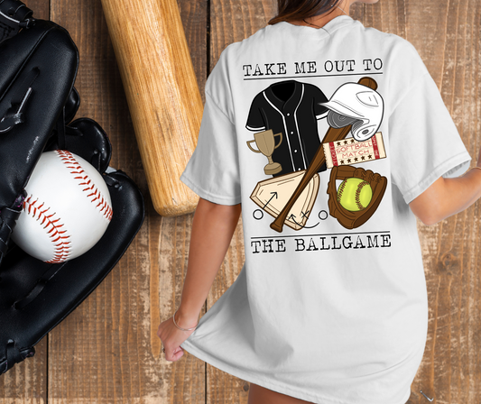 Take me out to the ball game softball