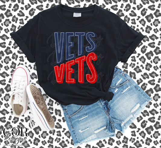 Vets Blue And Red