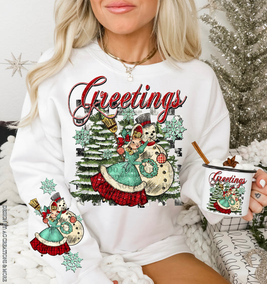 Vintage Snowman - CHEST ONLY