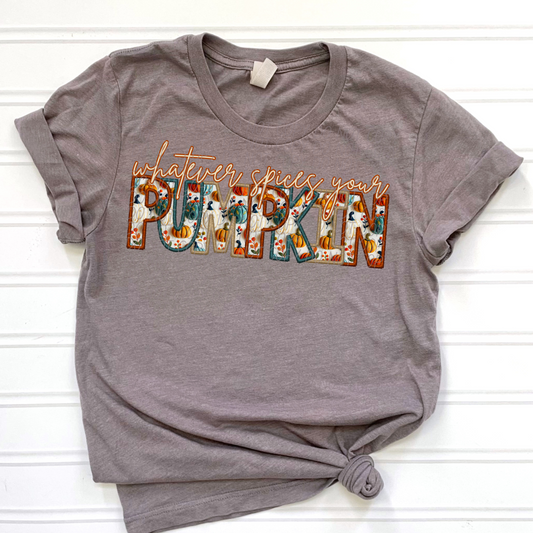 Faux Embroidery Whatever spices your pumpkin