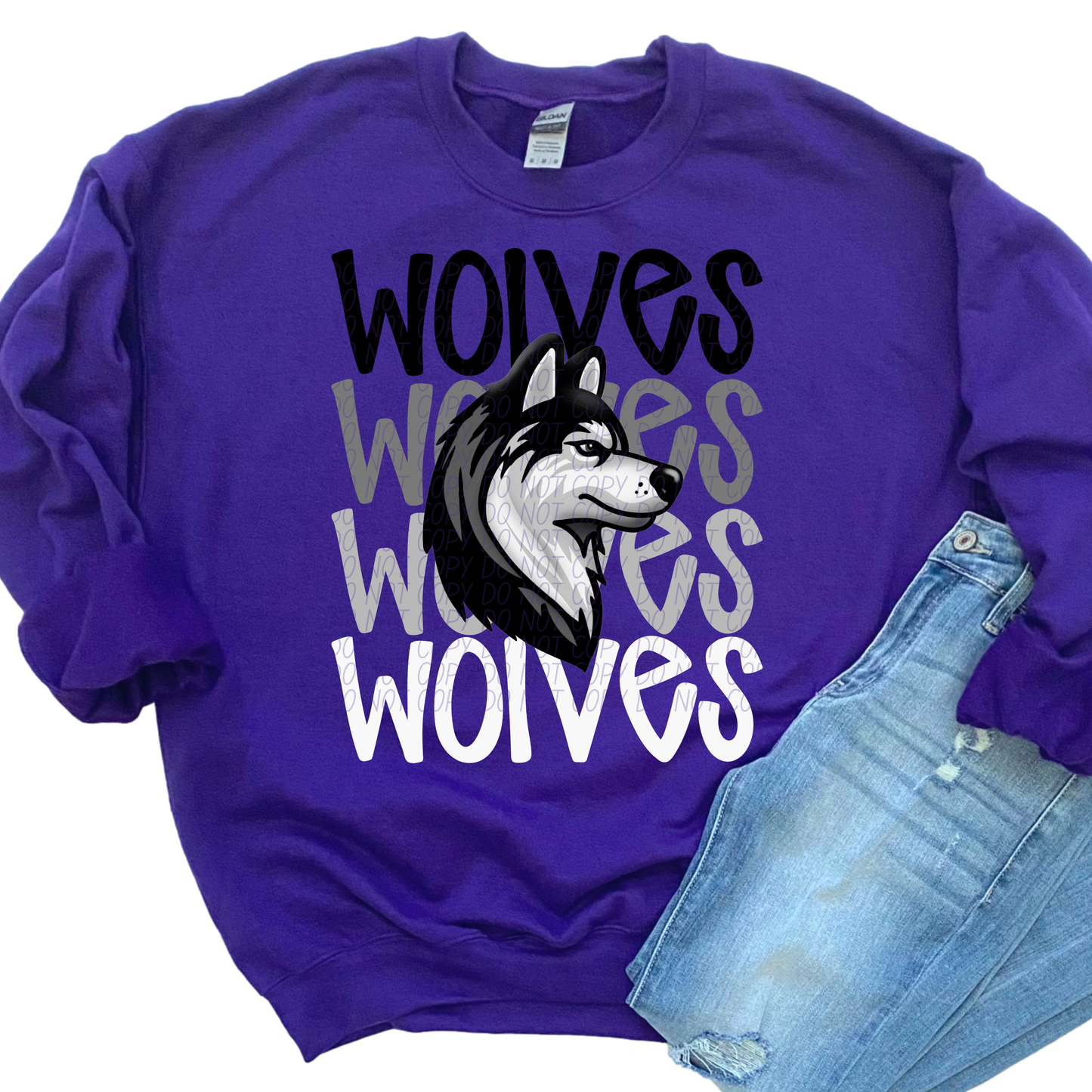 Wolves Faded Stack