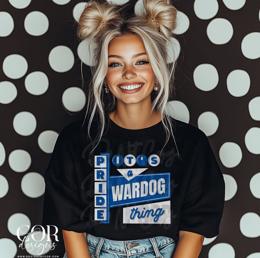 It's a wardog thing (blue/white)
