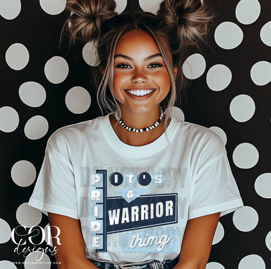 It's a warrior thing (navy/light blue)