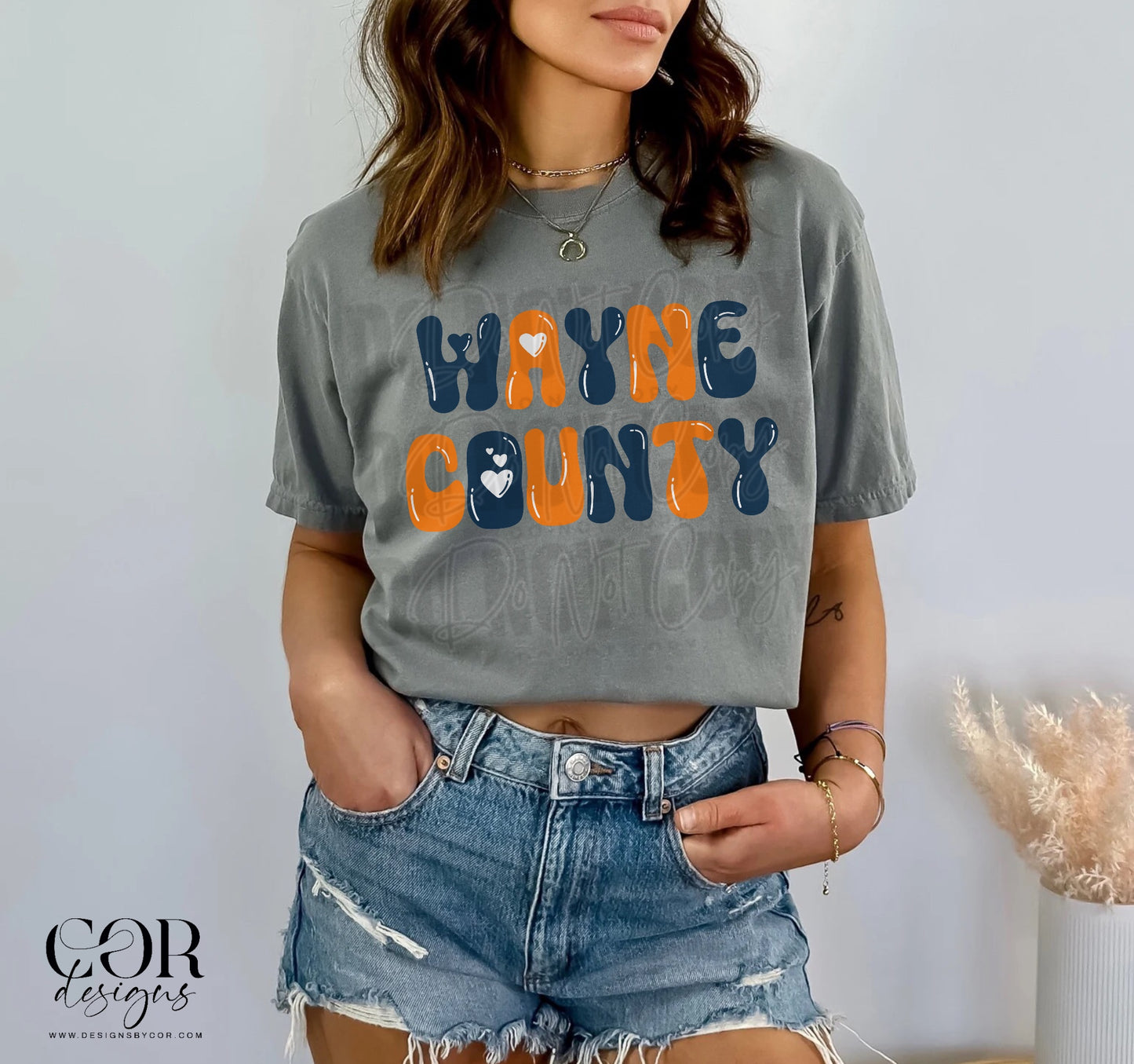 Wayne County Blue And Orange