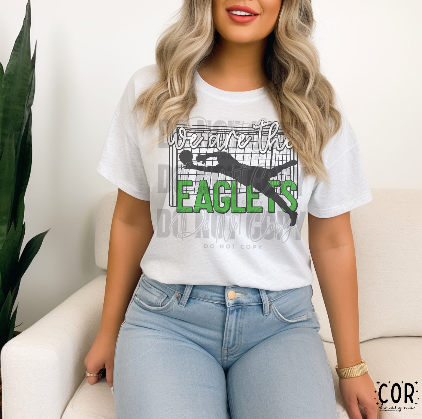 We Are The Eagles Green Soccer