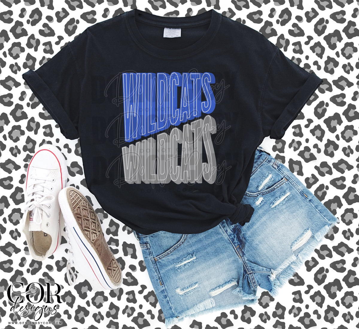 Wildcats Blue & Grey Font