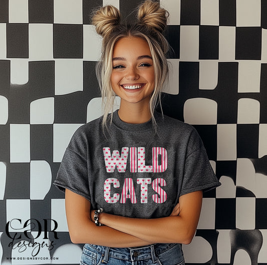 Wildcats Heart Letters