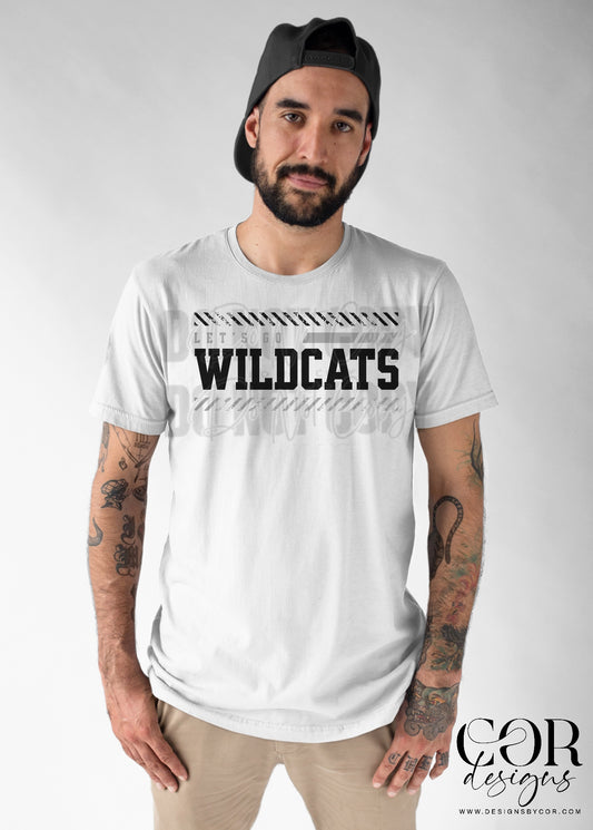 Lets Go Wildcats Silver And Black