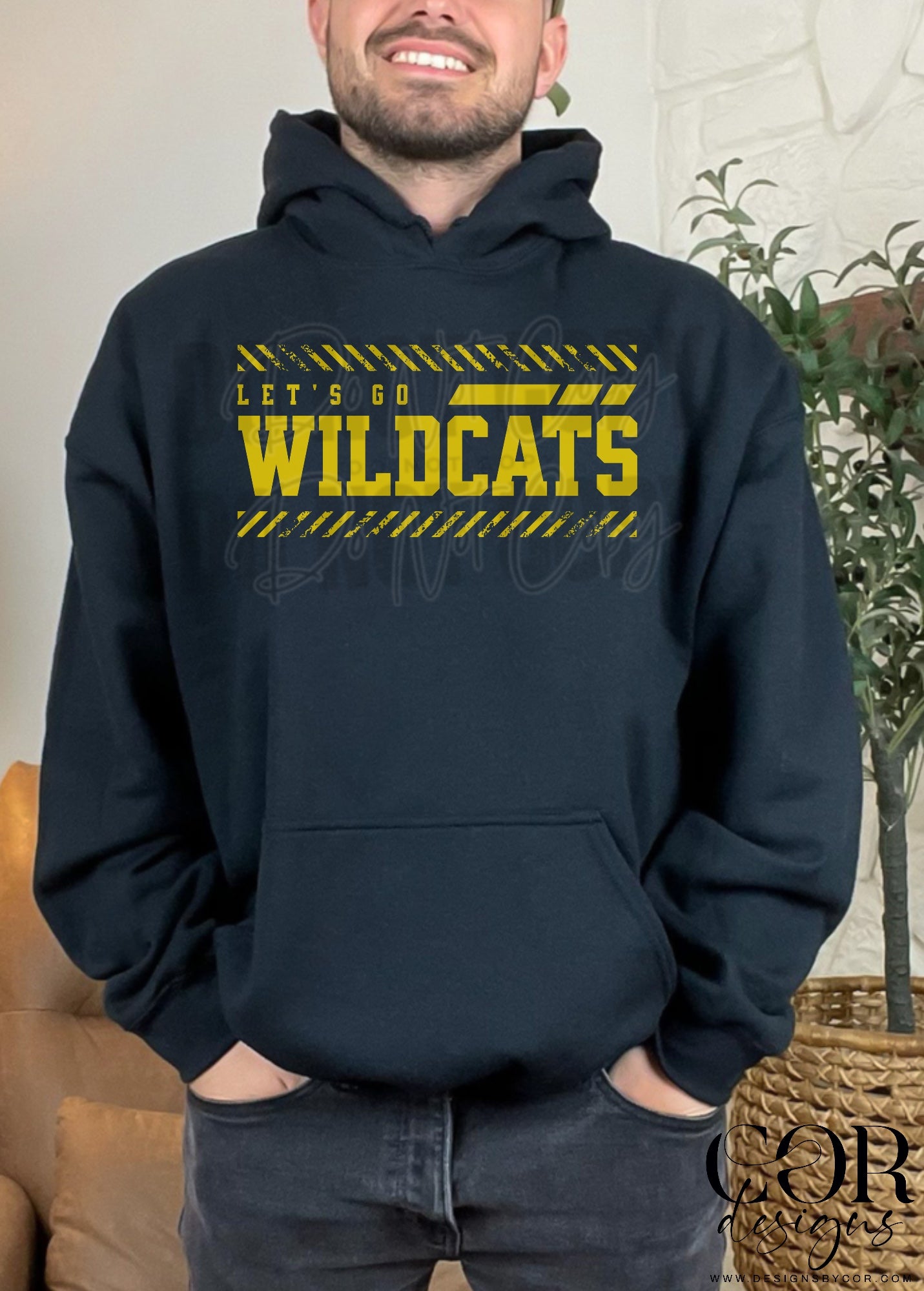Lets Go Wildcats Yellow