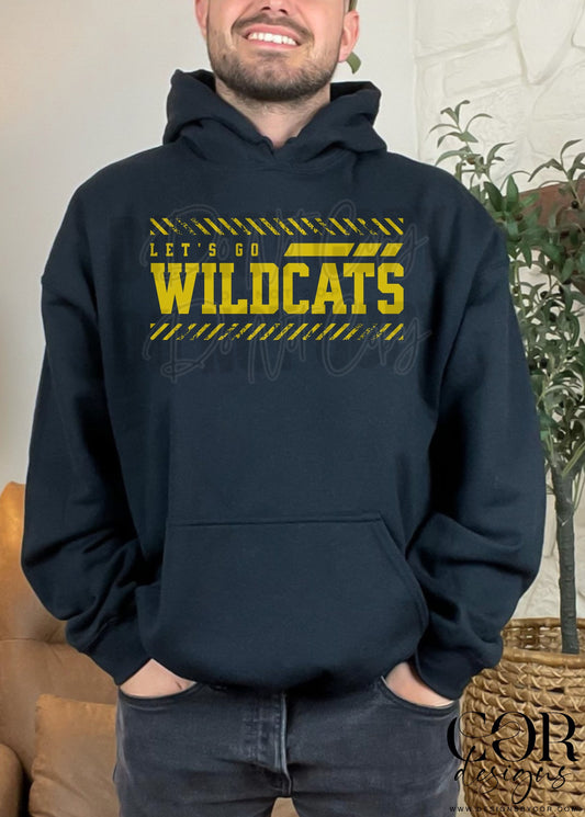 Lets Go Wildcats Yellow