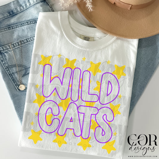 Wildcats Yellow Stars