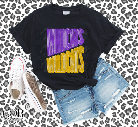 Wildcats Purple And Yellow