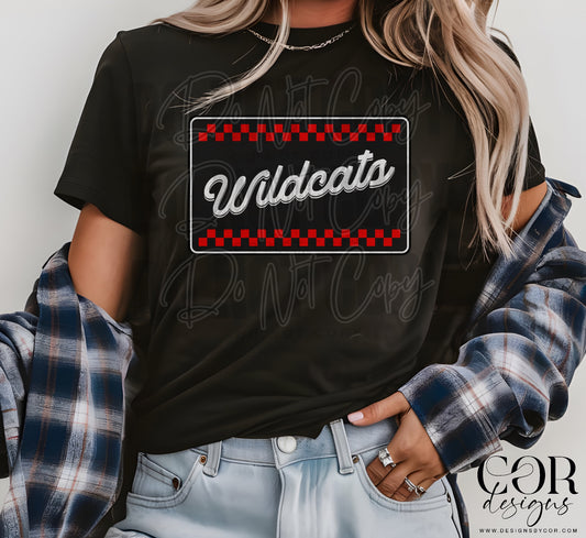Wildcats Black And Red Background