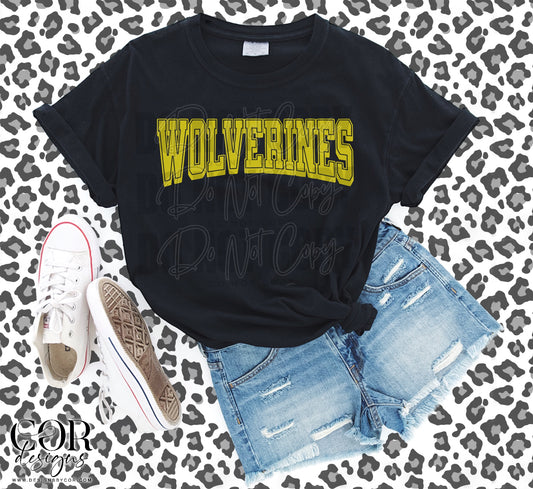 Wolverines Yellow Bold