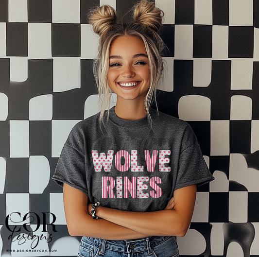 Wolverines Heart Letters