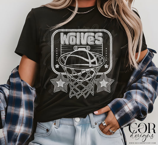 Wolves White Basketball