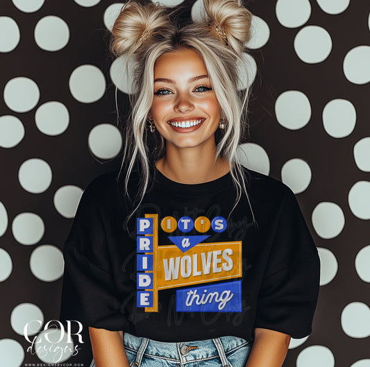 Its A Wolves Pride Thing Blue And Yellow