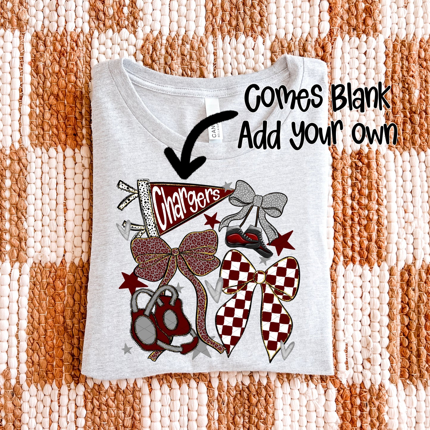 WRESTLING BOWS MAROON GREY