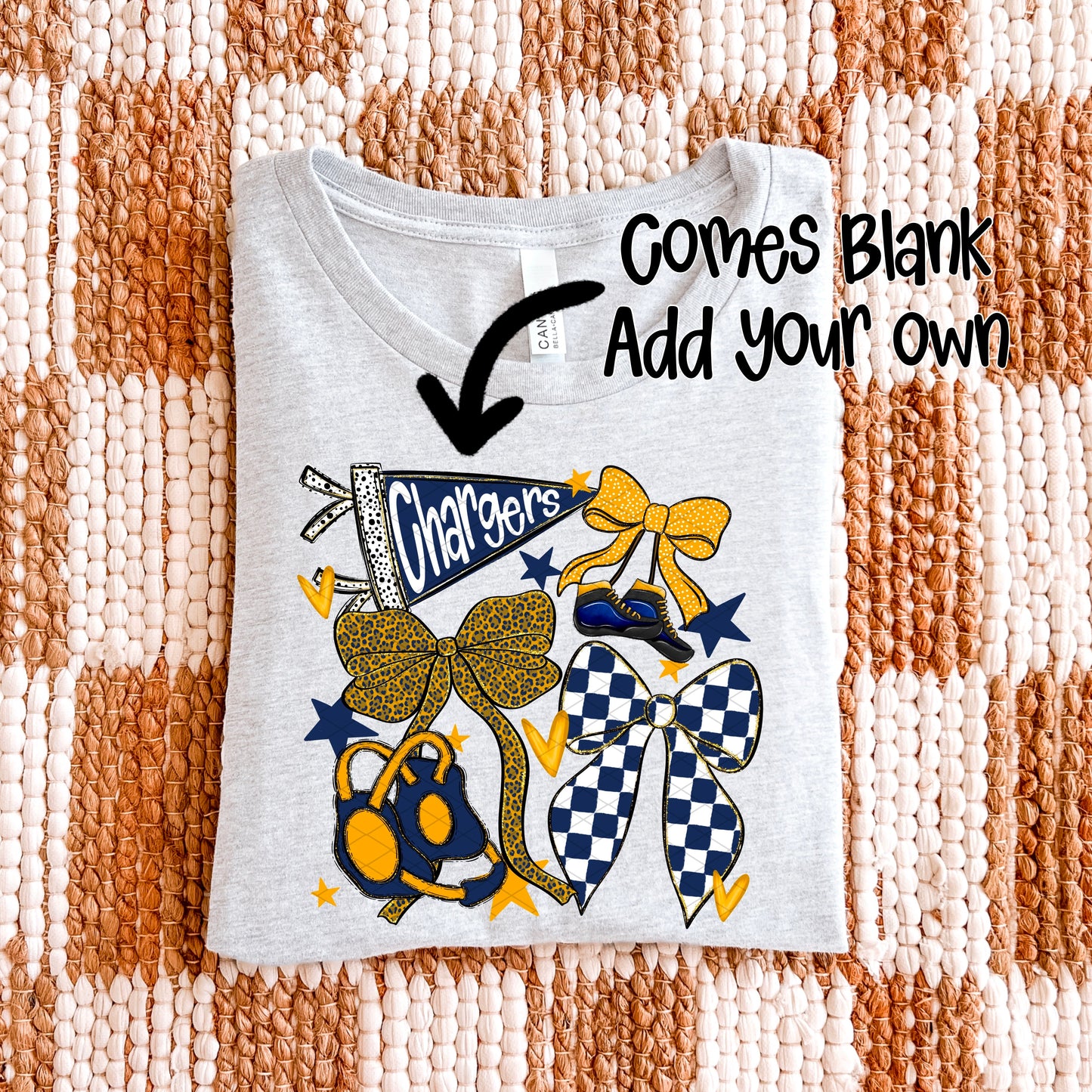 WRESTLING BOWS NAVY BLUE YELLOW