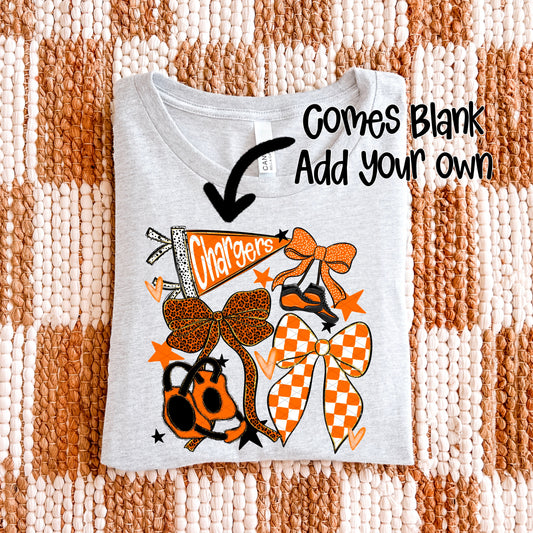 WRESTLING BOWS ORANGE BLACK